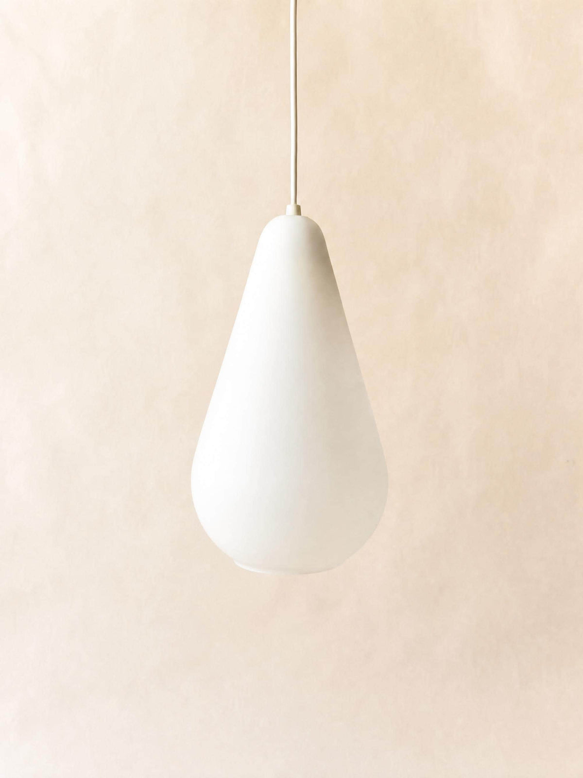 Vintage Italian 60s Murano Glass Teardrop Pendant Light, Venini Style — photo 1