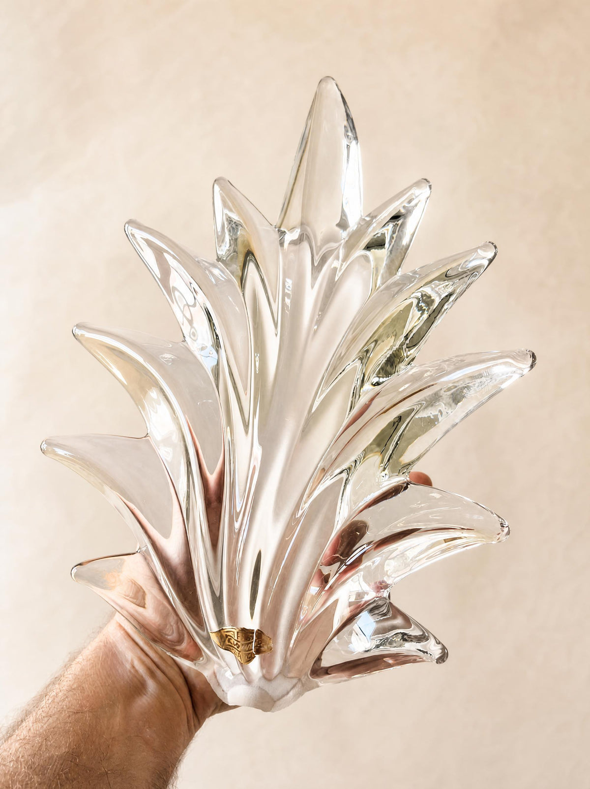 Large 1920s Art Deco Glass 'Great Gatsby' Wall Sconce by Art Vannes, France — photo 2