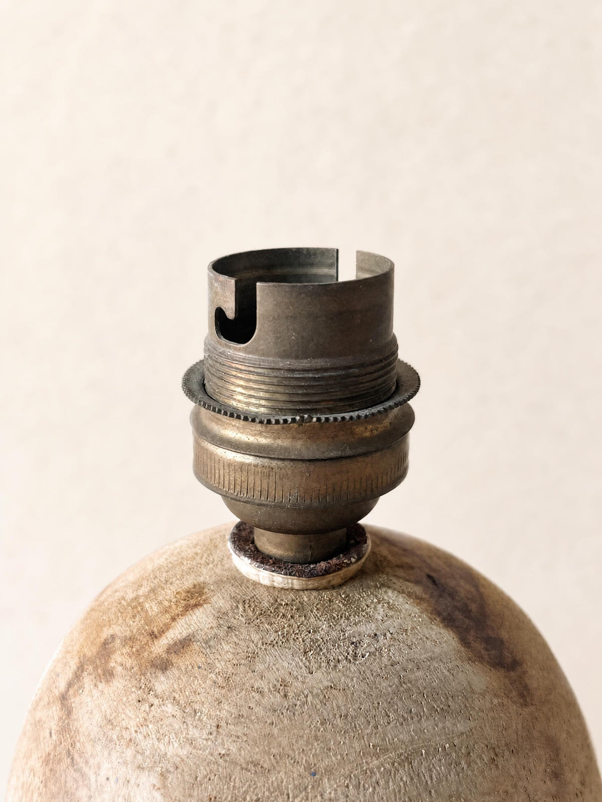 Vintage Wooden Table Lamp Base | Sculptural Organic Modern Light — photo 5