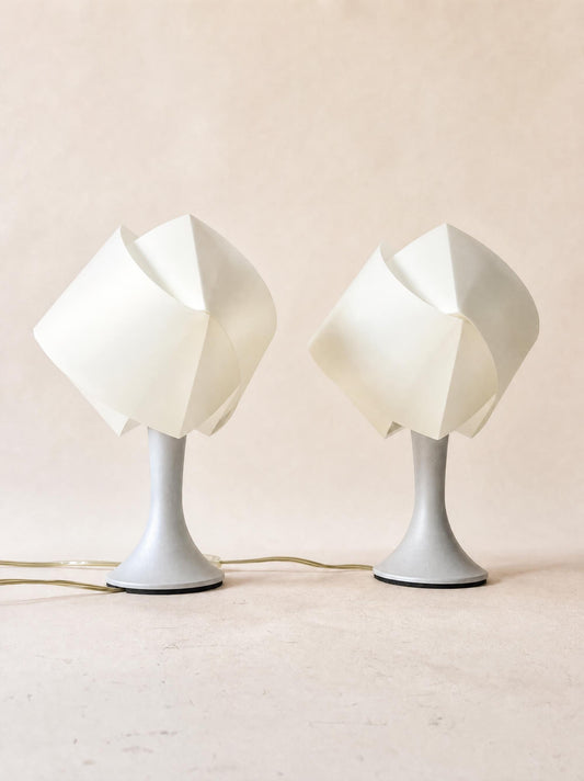 Pair of Vintage 90s Slamp Gemmy Table Lamps, Italian Resin Lights by 7Notti — photo 2