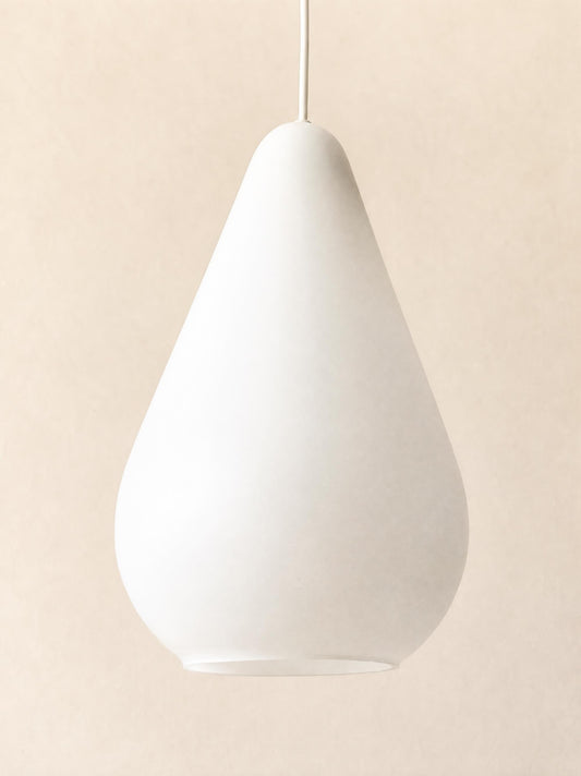 Vintage Italian 60s Murano Glass Teardrop Pendant Light, Venini Style — photo 2