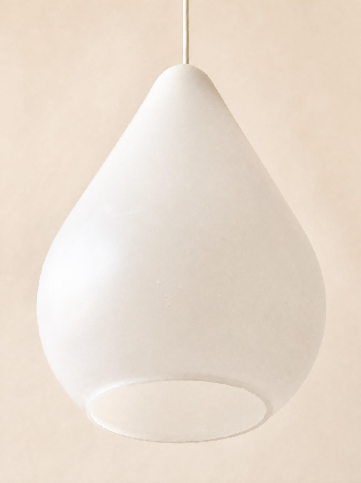 Vintage Italian 60s Murano Glass Teardrop Pendant Light, Venini Style — photo 5