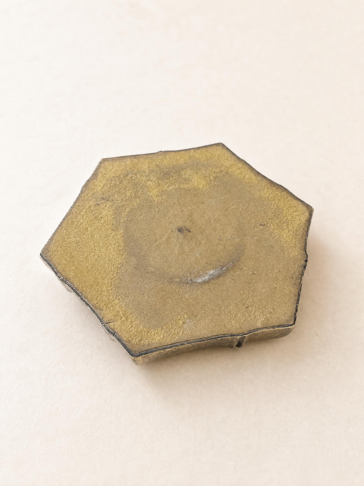 David Marshall Vintage Faux Bamboo Ashtray in Bronze and Brass — photo 7
