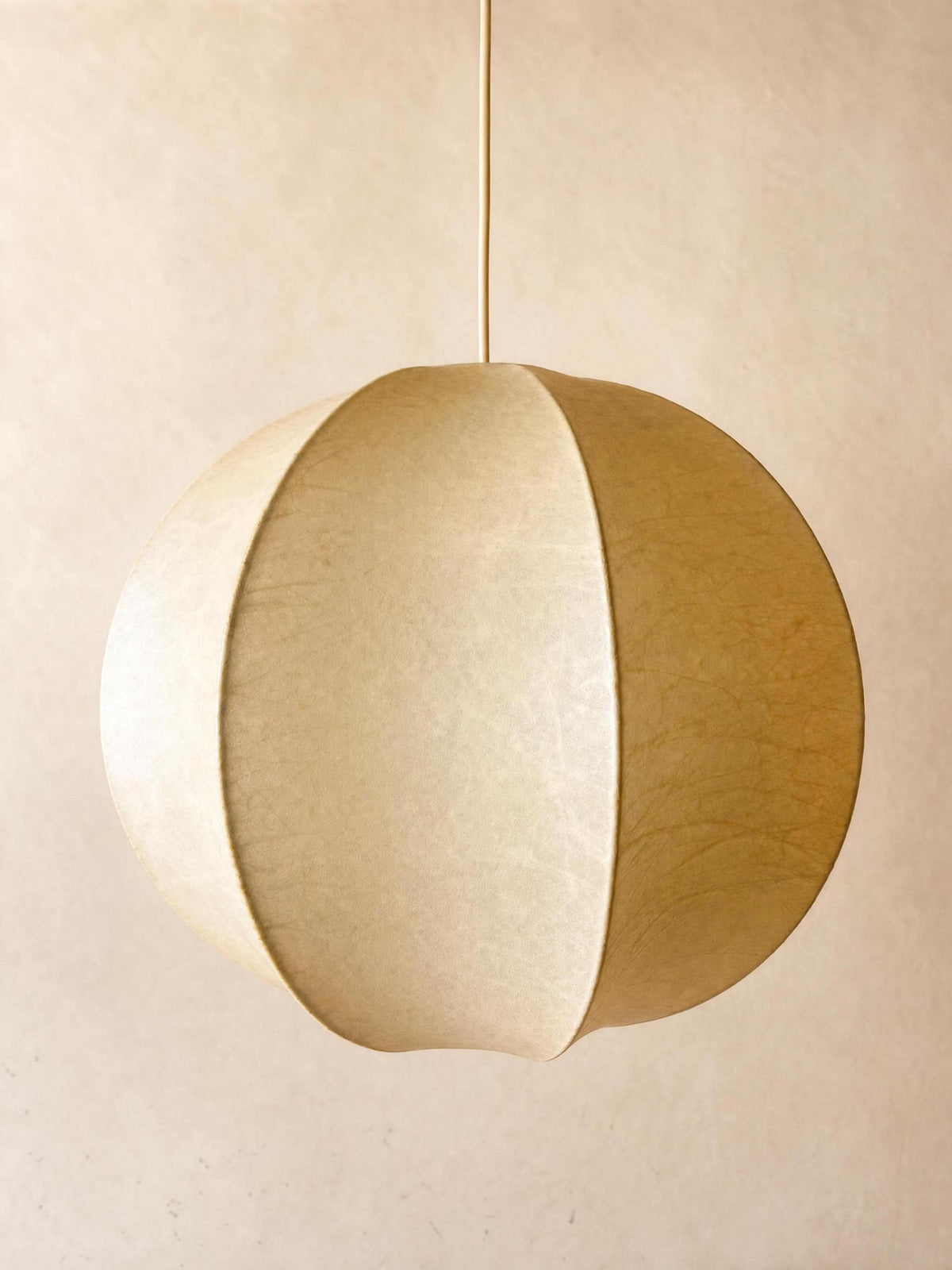 Italian 70s Sculptural Cocoon Pendant Light | Organic Modern Ceiling Lamp — photo 5
