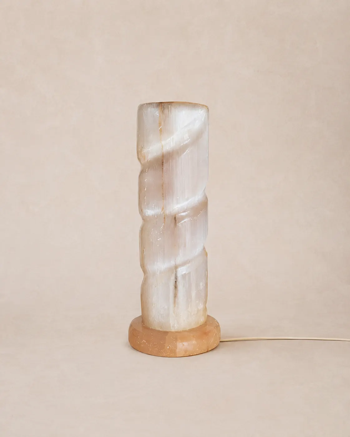 Italian vintage alabaster table light.