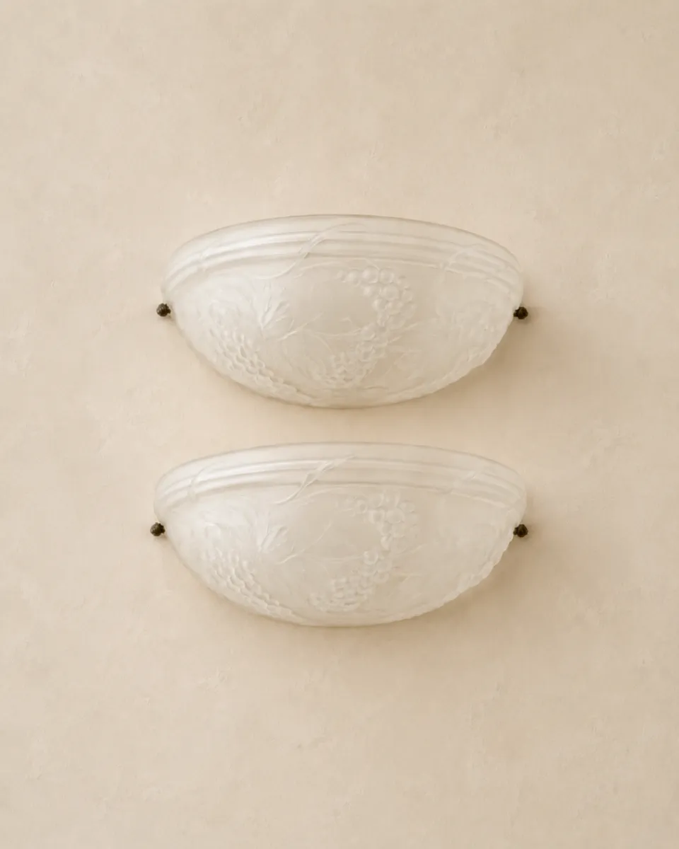French vintage wine grape wall sconces.