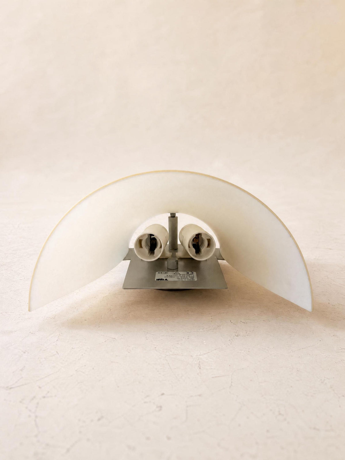 Set of 3 Italian 80s Itre Wall Lights in Opaline Glass, Yellow Eggshell Sculptural Sconces — photo 10