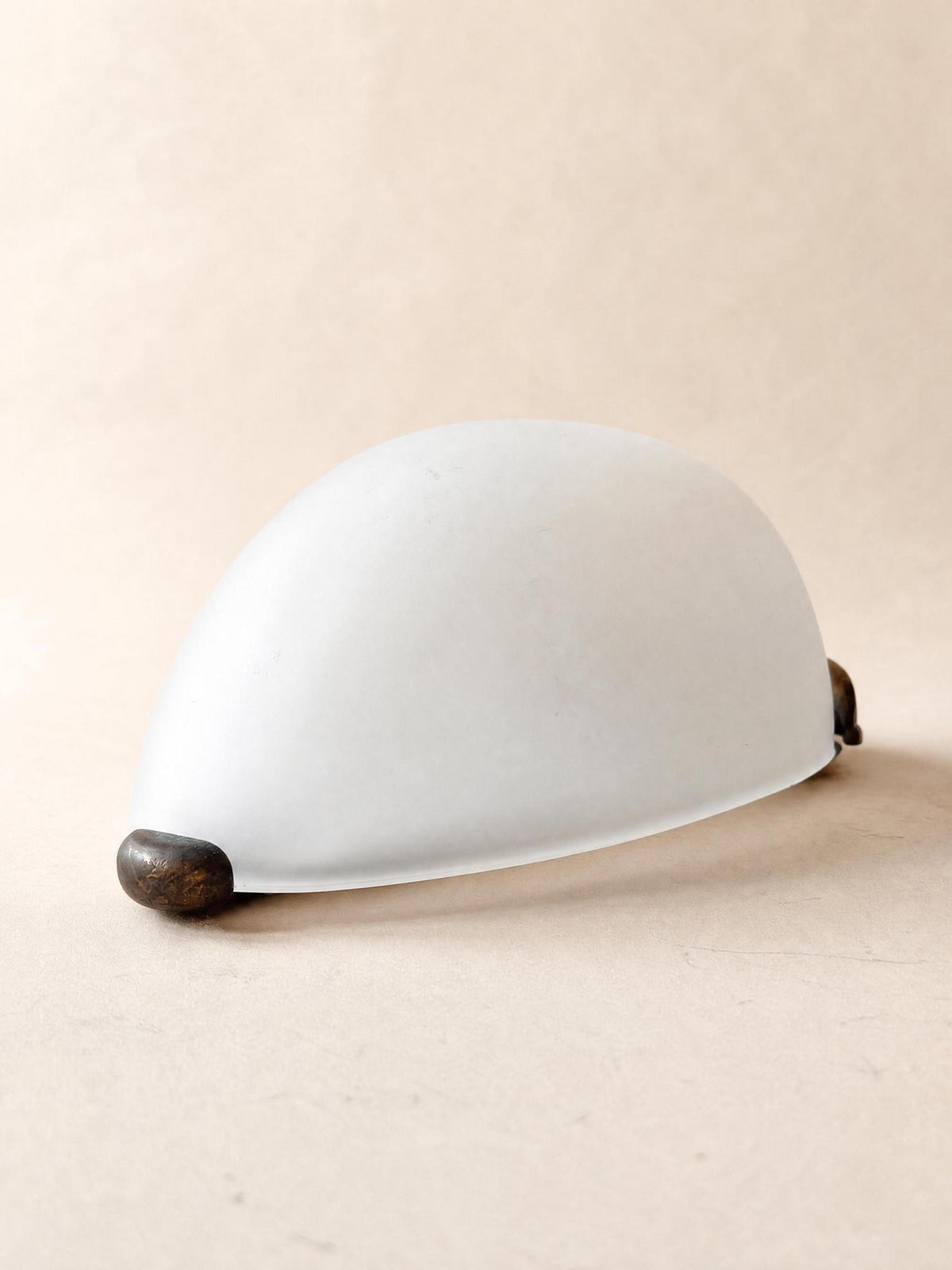 Italian 90s Frosted Glass Wall Sconces, Pair of Organic Modern Wall Lights — photo 6