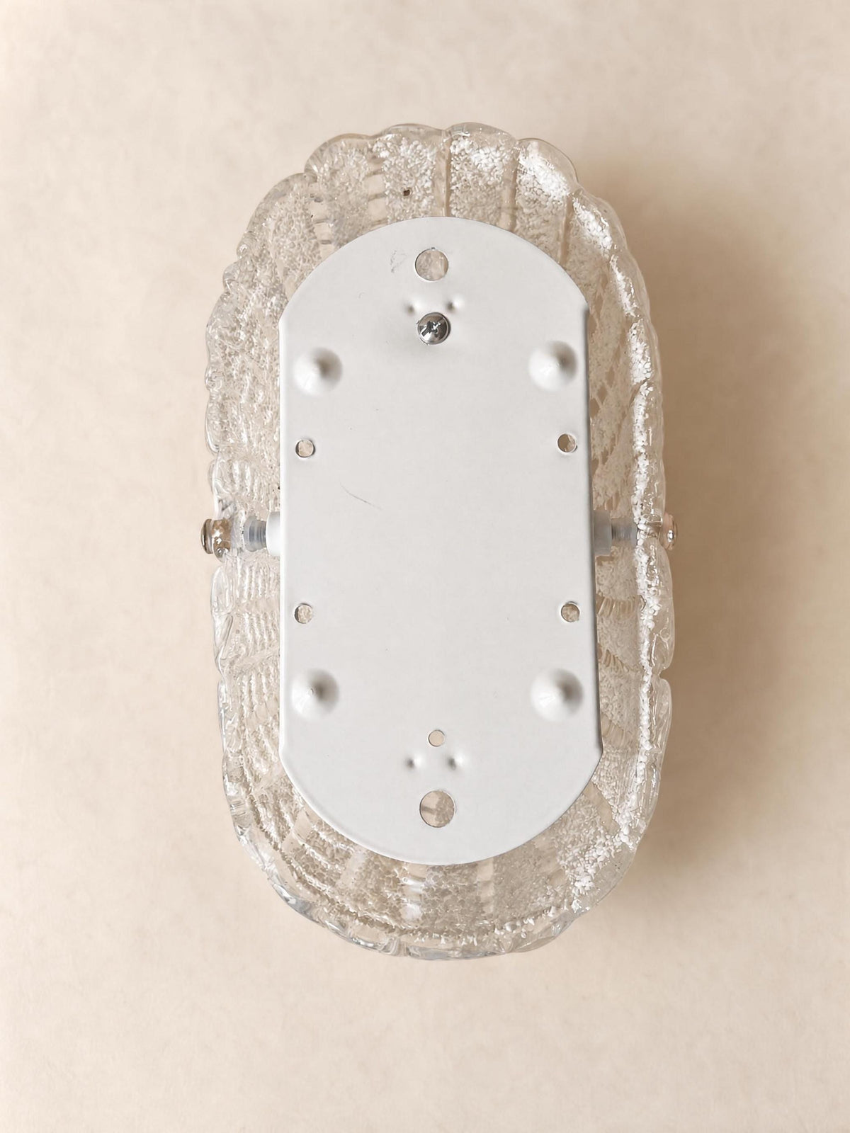 Italian Vintage Murano Glass Wall Sconces, Pair of Sculptural Shell Lights — photo 9