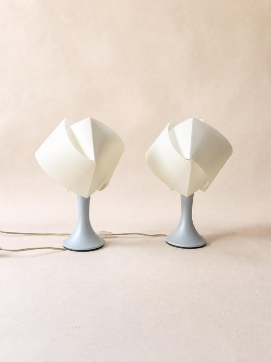 Pair of Vintage 90s Slamp Gemmy Table Lamps, Italian Resin Lights by 7Notti — photo 1