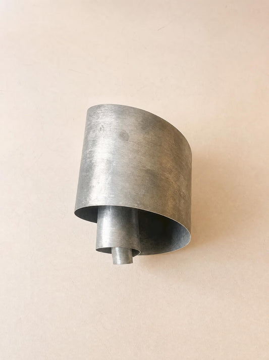Abstract Steel Wall Light, Signed One-Off from the South of France — photo 1