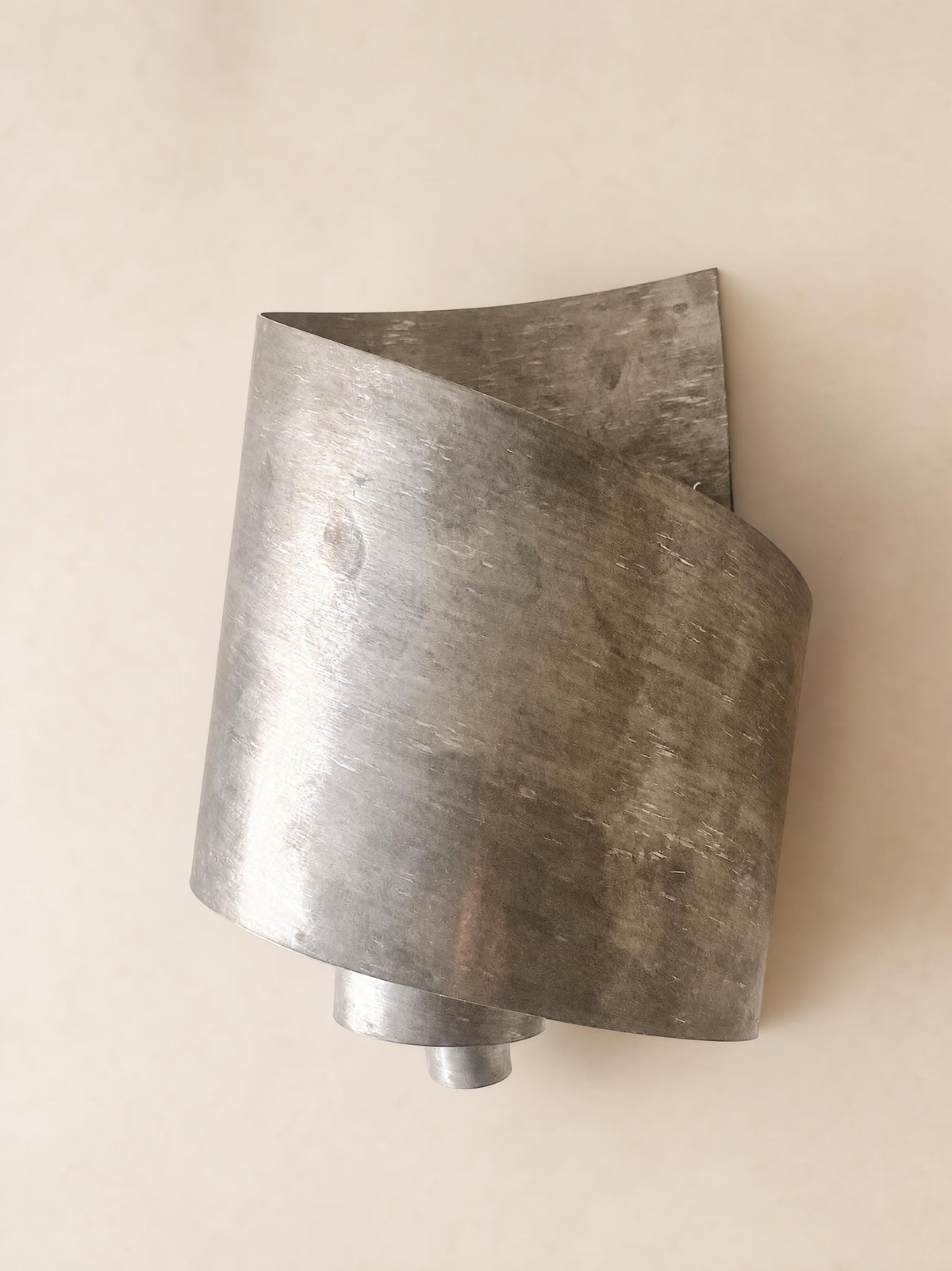 Abstract Steel Wall Light, Signed One-Off from the South of France — photo 5