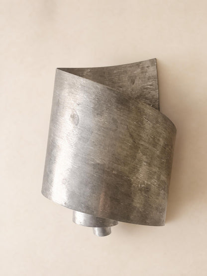Abstract Steel Wall Light, Signed One-Off from the South of France — photo 5