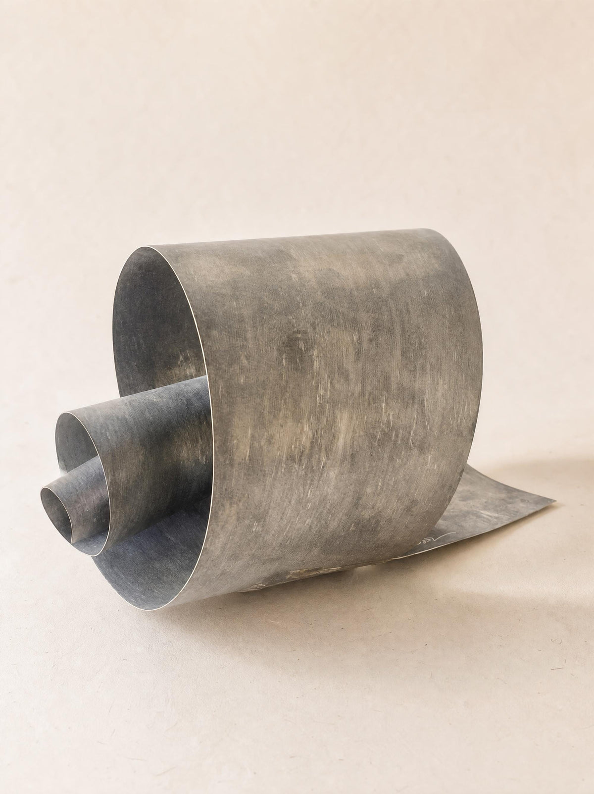 Abstract Steel Wall Light, Signed One-Off from the South of France — photo 3