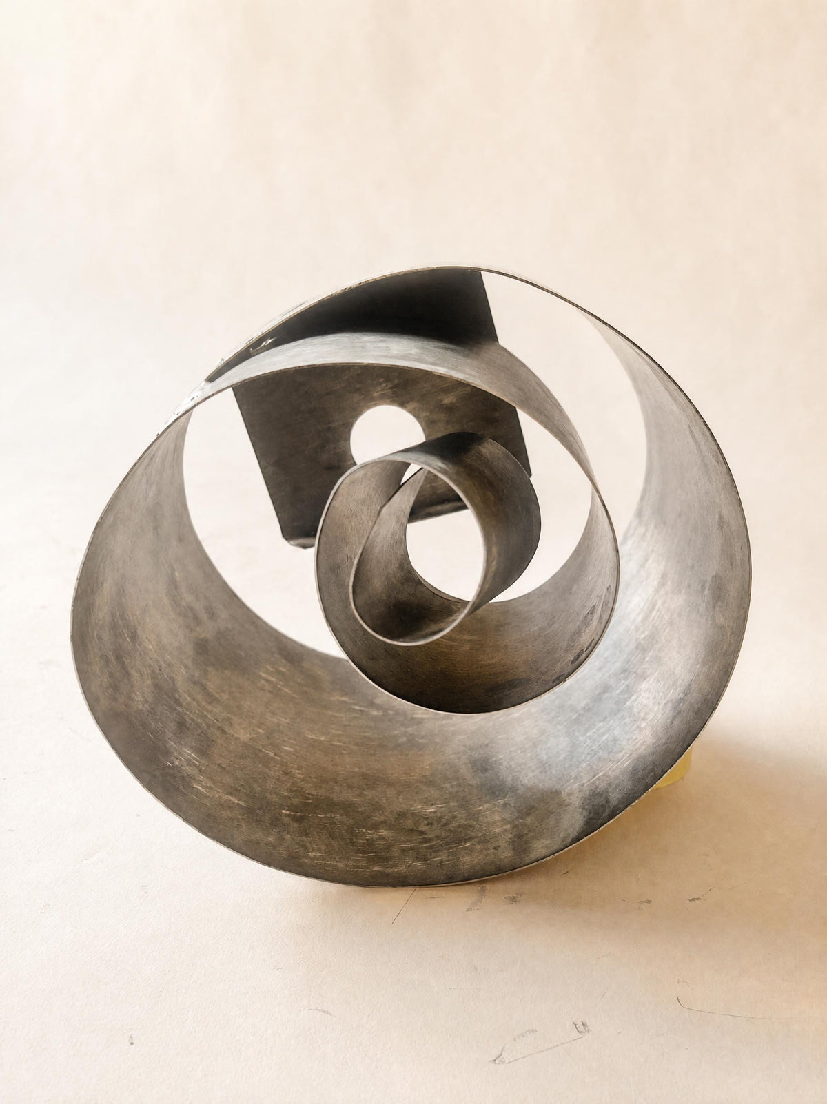 Abstract Steel Wall Light, Signed One-Off from the South of France — photo 8