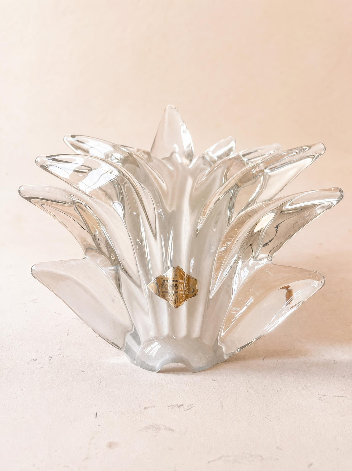 Large 1920s Art Deco Glass 'Great Gatsby' Wall Sconce by Art Vannes, France — photo 3
