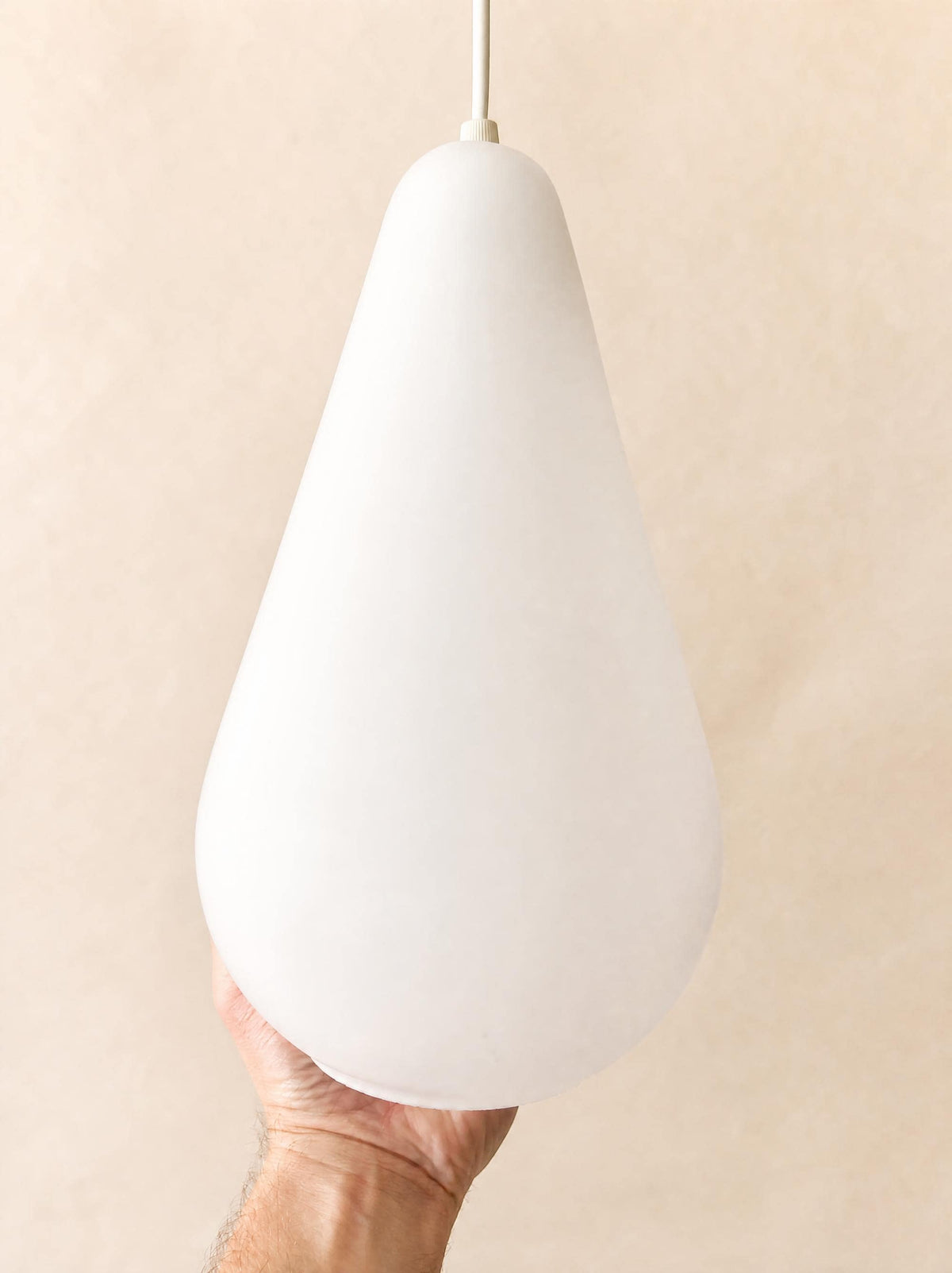 Vintage Italian 60s Murano Glass Teardrop Pendant Light, Venini Style — photo 8