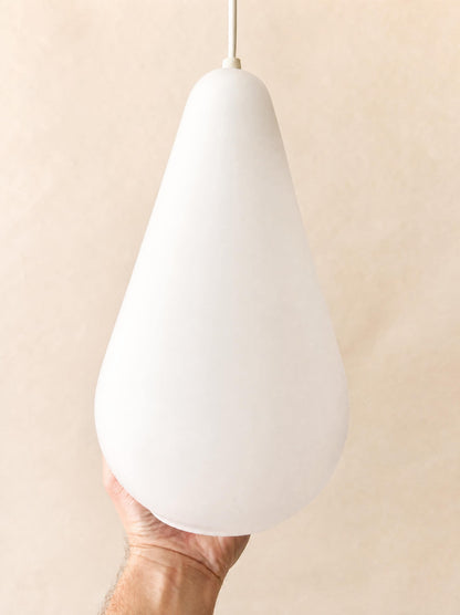 Vintage Italian 60s Murano Glass Teardrop Pendant Light, Venini Style — photo 8