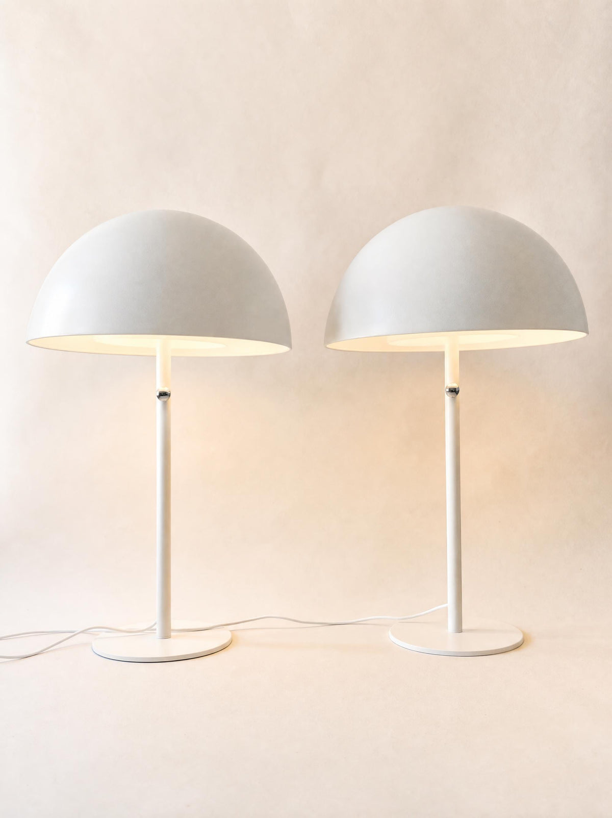 Vintage 90s IKEA Brasa Table Lamp Pair, Large Mushroom Lamps — photo 2