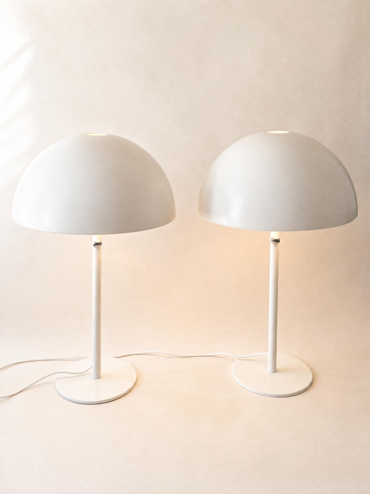 Vintage 90s IKEA Brasa Table Lamp Pair, Large Mushroom Lamps — photo 8