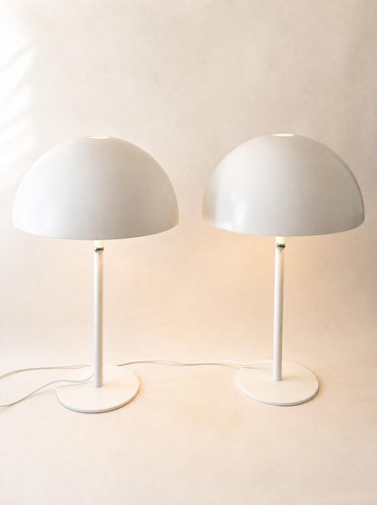 Vintage 90s IKEA Brasa Table Lamp Pair, Large Mushroom Lamps — photo 8