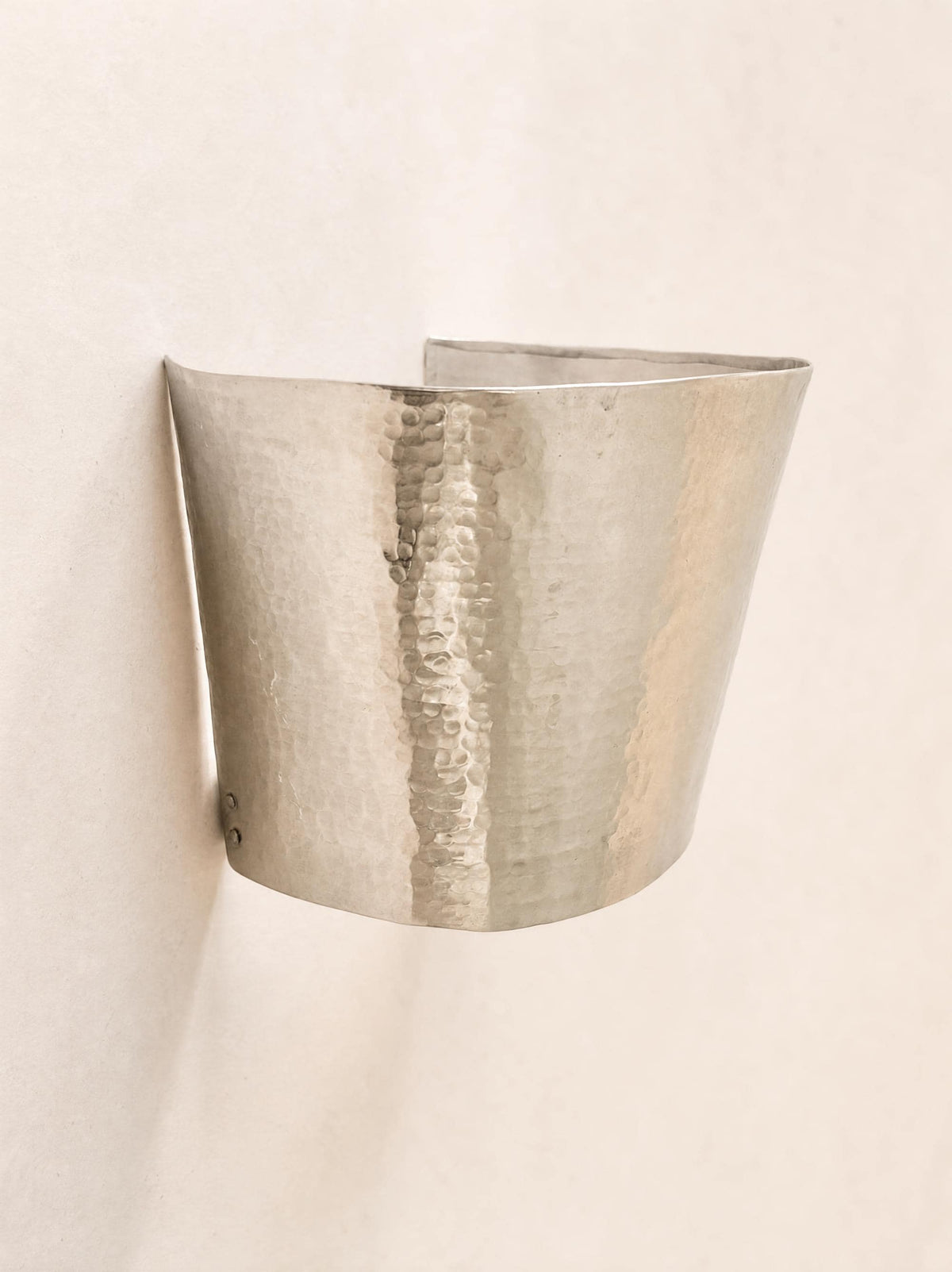 Vintage Hammered Metal Wall Light Shade, Sconce Cover or Lamp Shade — photo 3