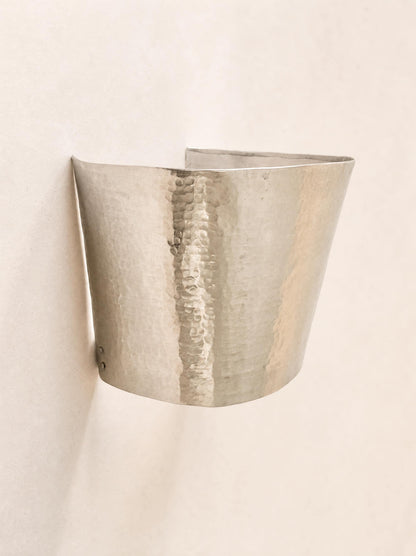 Vintage Hammered Metal Wall Light Shade, Sconce Cover or Lamp Shade — photo 3