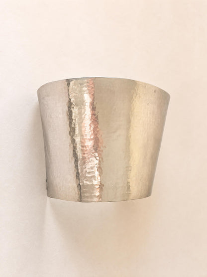Vintage Hammered Metal Wall Light Shade, Sconce Cover or Lamp Shade — photo 2