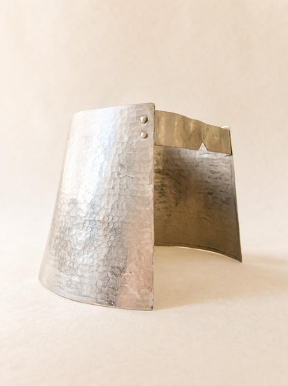 Vintage Hammered Metal Wall Light Shade, Sconce Cover or Lamp Shade — photo 6