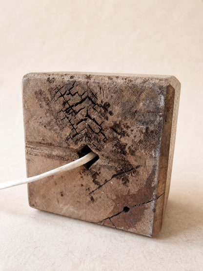 Vintage Wooden Table Lamp Base | Sculptural Organic Modern Light — photo 6