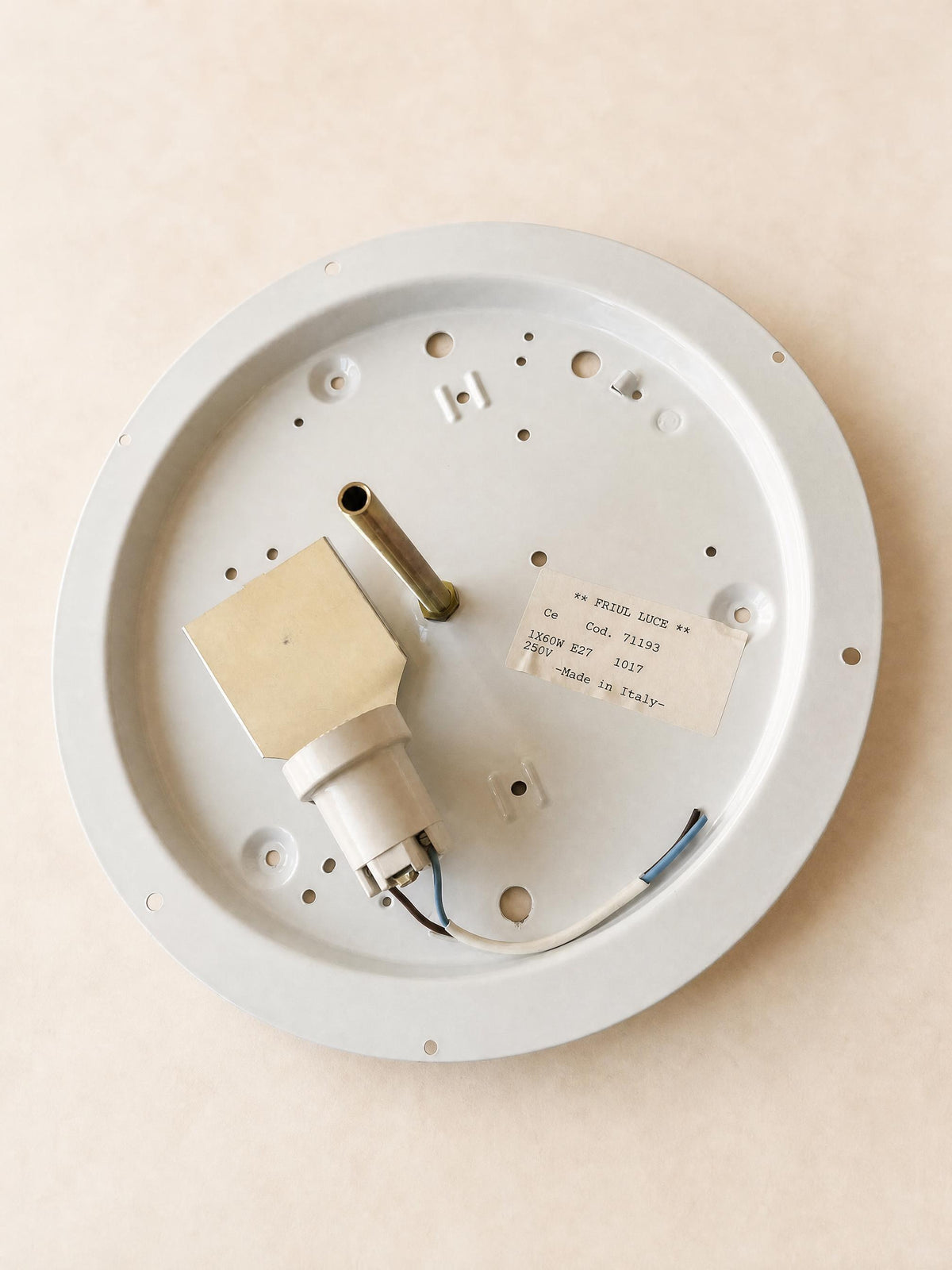 Italian 70s Textured Murano Glass Ceiling Lamp | Flush Mount Light — photo 10