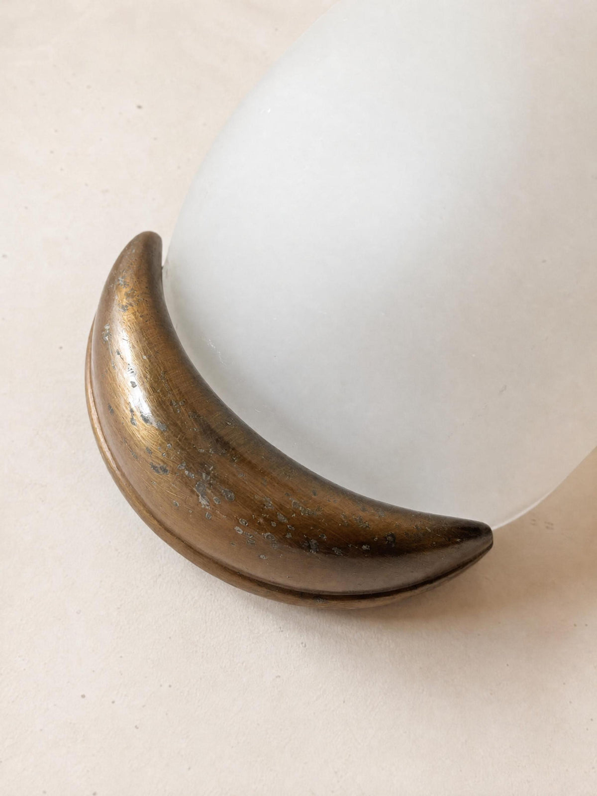 Italian 90s Frosted Glass Wall Sconces, Pair of Organic Modern Wall Lights — photo 5