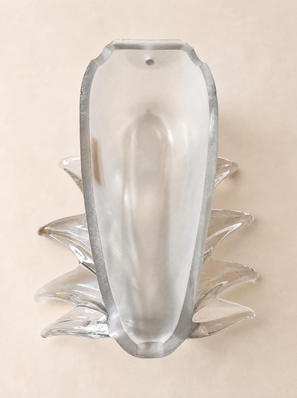 Large 1920s Art Deco Glass 'Great Gatsby' Wall Sconce by Art Vannes, France — photo 12