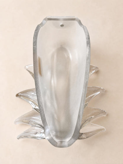 Large 1920s Art Deco Glass 'Great Gatsby' Wall Sconce by Art Vannes, France — photo 12