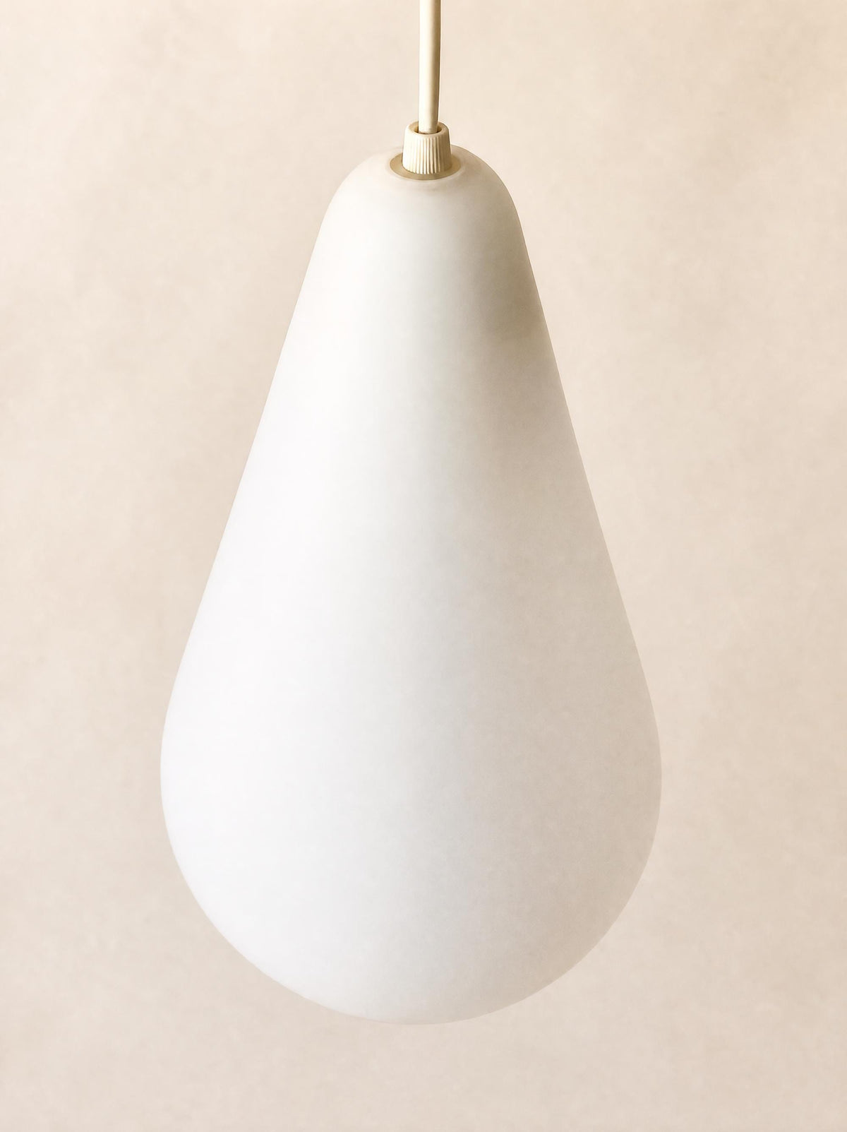 Vintage Italian 60s Murano Glass Teardrop Pendant Light, Venini Style — photo 3