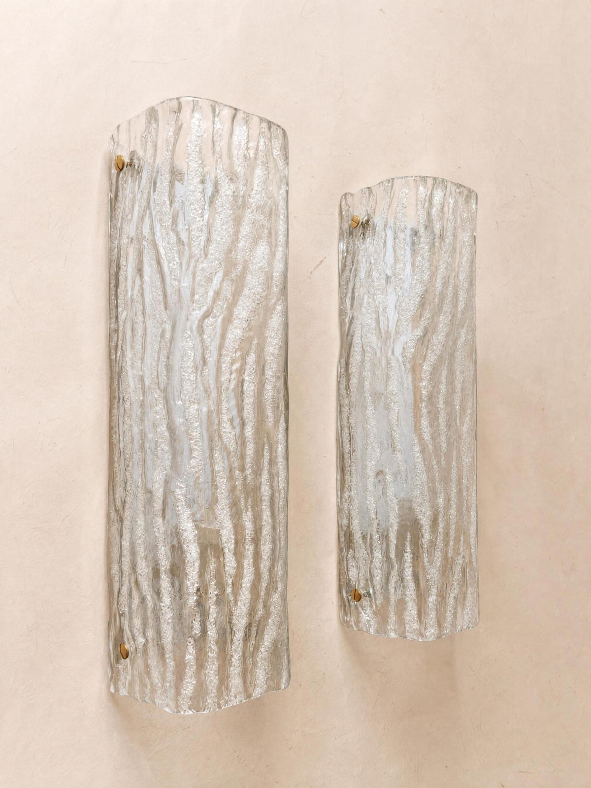 Italian 70s Murano Glass Wall Sconces | Pair of Sculptural Wall Lights — photo 3
