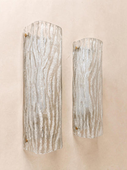 Italian 70s Murano Glass Wall Sconces | Pair of Sculptural Wall Lights — photo 3
