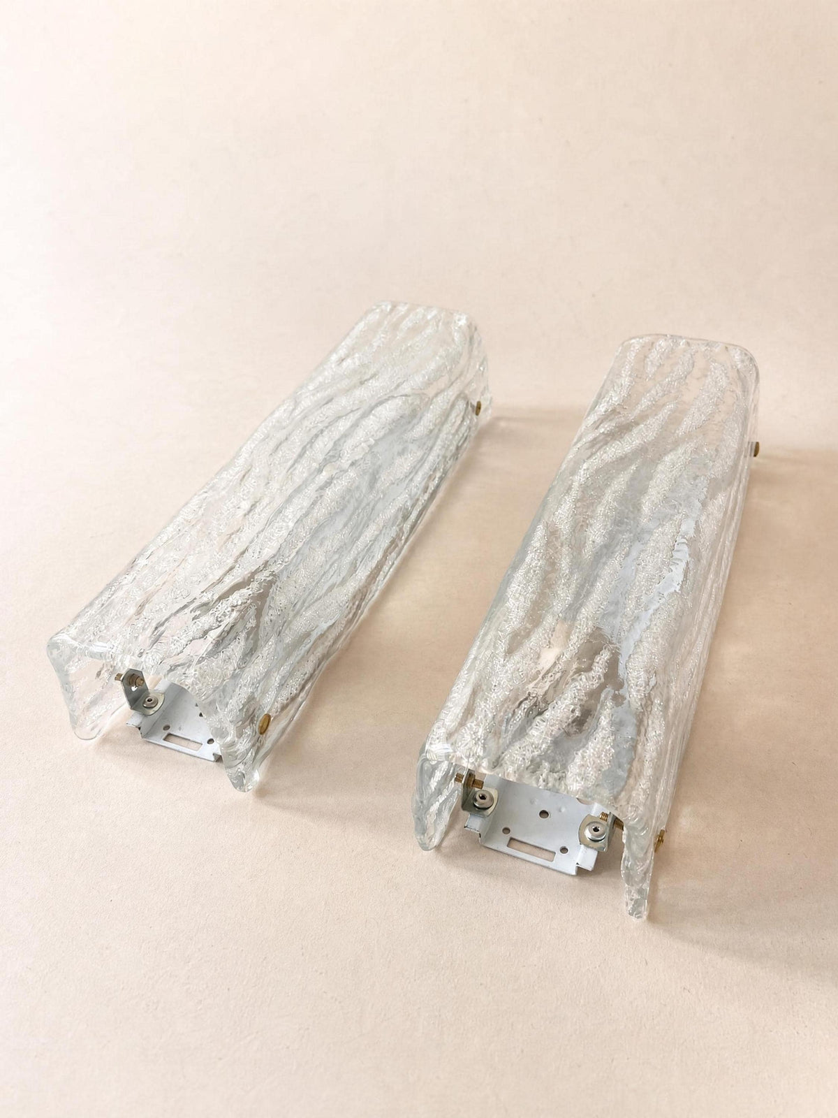 Italian 70s Murano Glass Wall Sconces | Pair of Sculptural Wall Lights — photo 4