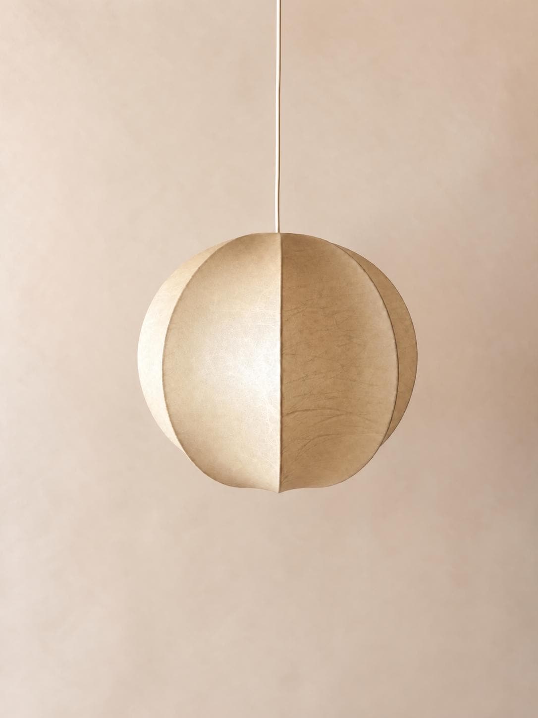 Italian 70s Sculptural Cocoon Pendant Light | Organic Modern Ceiling Lamp — photo 1
