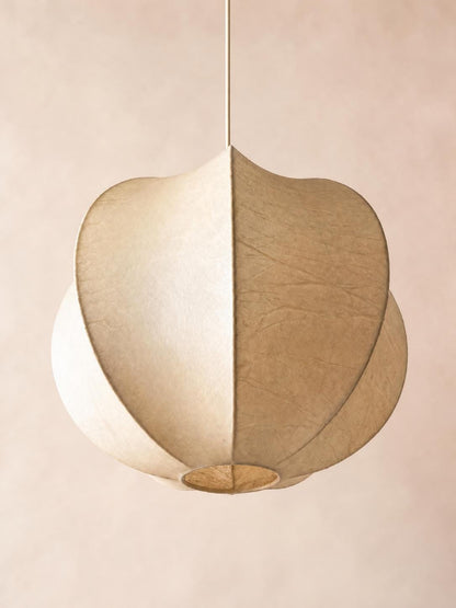 Italian 70s Sculptural Cocoon Pendant Light | Organic Modern Ceiling Lamp — photo 2