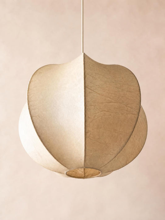 Italian 70s Sculptural Cocoon Pendant Light | Organic Modern Ceiling Lamp — photo 2