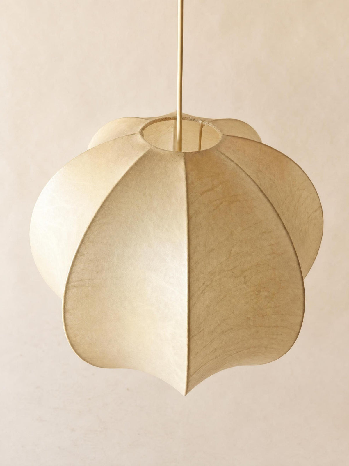 Italian 70s Sculptural Cocoon Pendant Light | Organic Modern Ceiling Lamp — photo 3