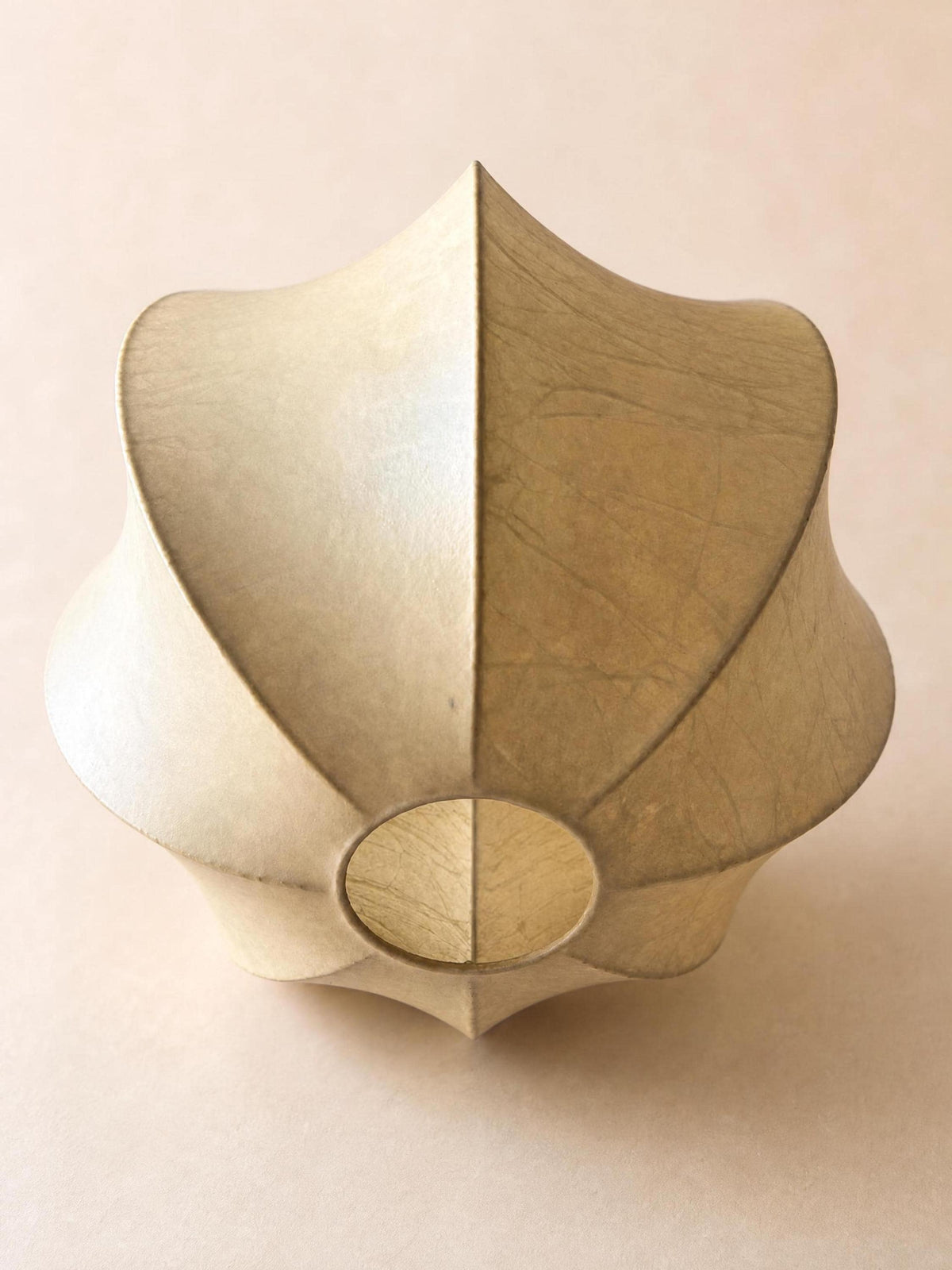 Italian 70s Sculptural Cocoon Pendant Light | Organic Modern Ceiling Lamp — photo 4