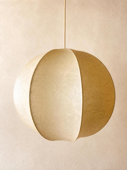 Italian 70s Sculptural Cocoon Pendant Light | Organic Modern Ceiling Lamp — photo 5