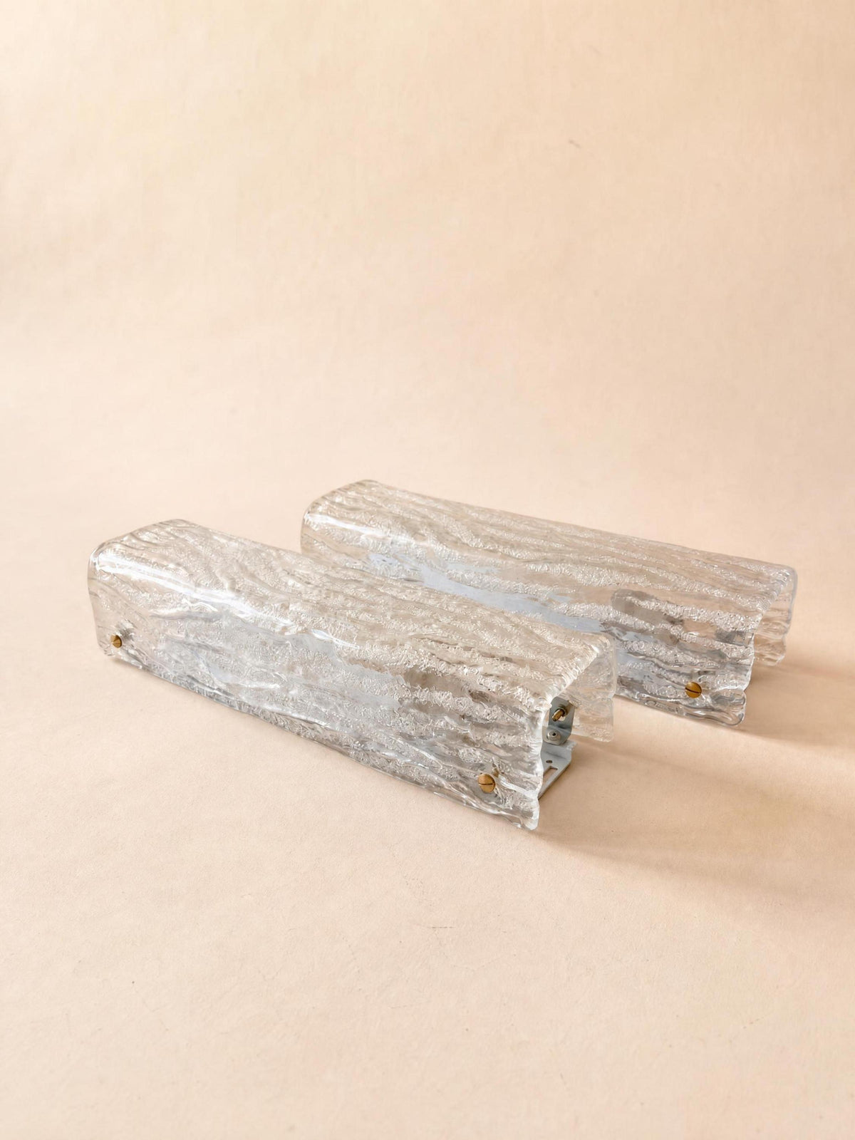 Italian 70s Murano Glass Wall Sconces | Pair of Sculptural Wall Lights — photo 5