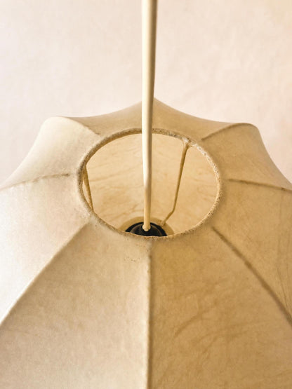 Italian 70s Sculptural Cocoon Pendant Light | Organic Modern Ceiling Lamp — photo 6