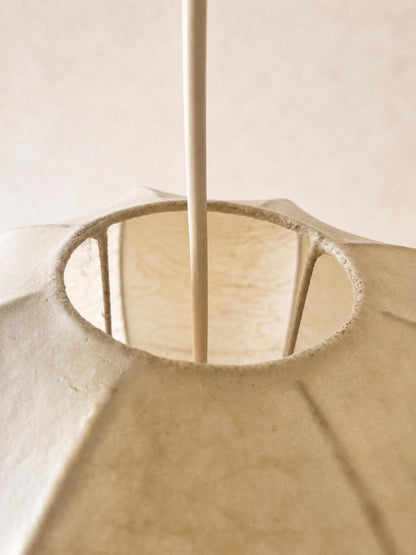 Italian 70s Sculptural Cocoon Pendant Light | Organic Modern Ceiling Lamp — photo 7