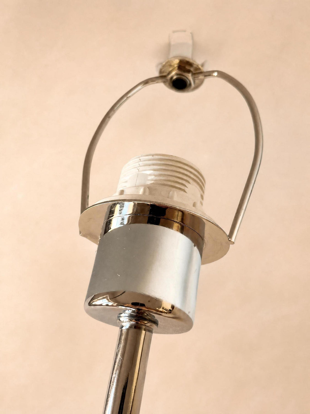 Vintage Chrome Mushroom Table Lamp | Space Age Desk Light — photo 7