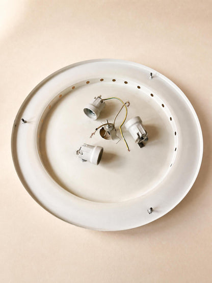 Italian 70s Brass Flush Mount Ceiling Lamp (45 cm / 18 in) — photo 8