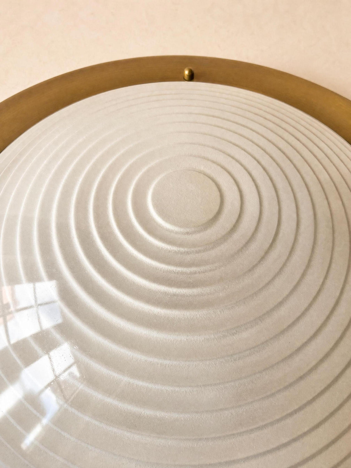 Italian 70s Brass Flush Mount Ceiling Lamp (45 cm / 18 in) — photo 6